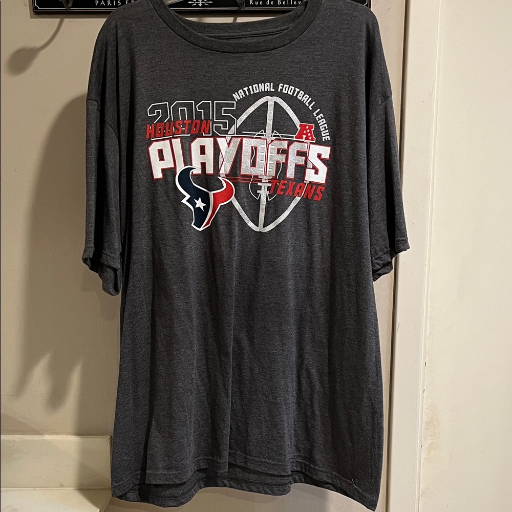 Houston Texans Gray 2015 Playoffs T-Shirt